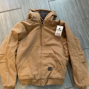 Tan Hooded Jacket